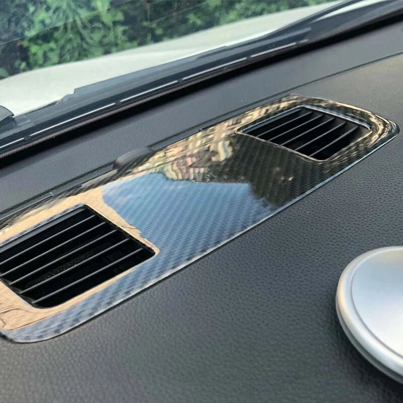 Carbon Fiber Parts Dashboard Center Air Vent Cover Trim fit For BMW E90 3 Series