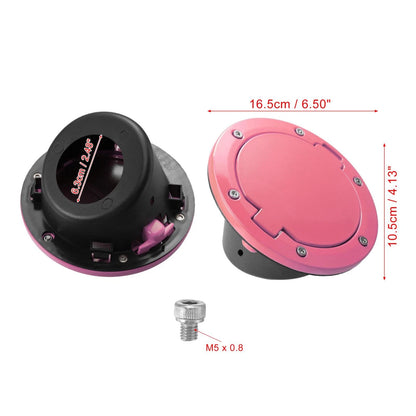 Pink Aluminum Alloy Gas Fuel Tank Cap Cover for Jeep Wrangler (2007-2017)