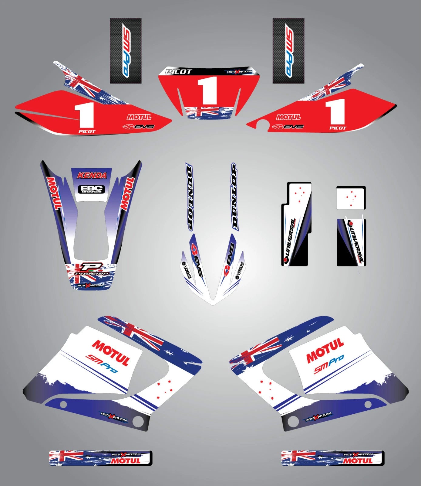 AUSSIE PRIDE Custom Graphic Kit for YAMAHA DT125RE