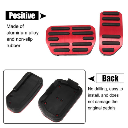 Red Brake Accelerator Pedal Cover for Toyota Corolla RAV4 (2014-2018)