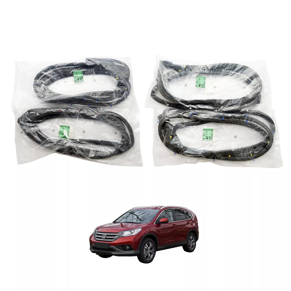 Front Rear Door Weatherstrip for Honda CR-V 5-Door 2012-2016