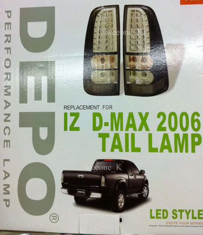 LED Tail Light Lamp Smoke Lens for Isuzu D-Max Ute(2006-2011)