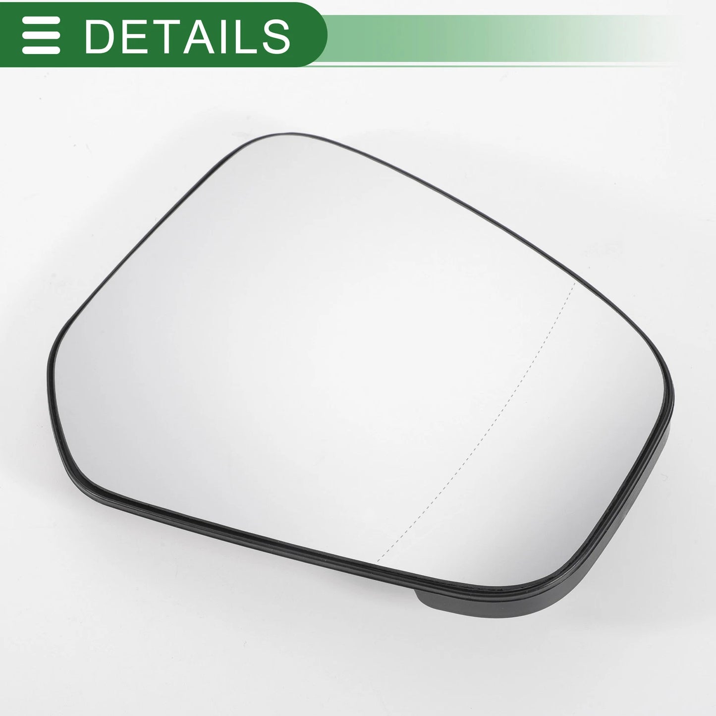 Right Side White Mirror Glass with Back Aspherical Non-Heated for Ford Tourneo