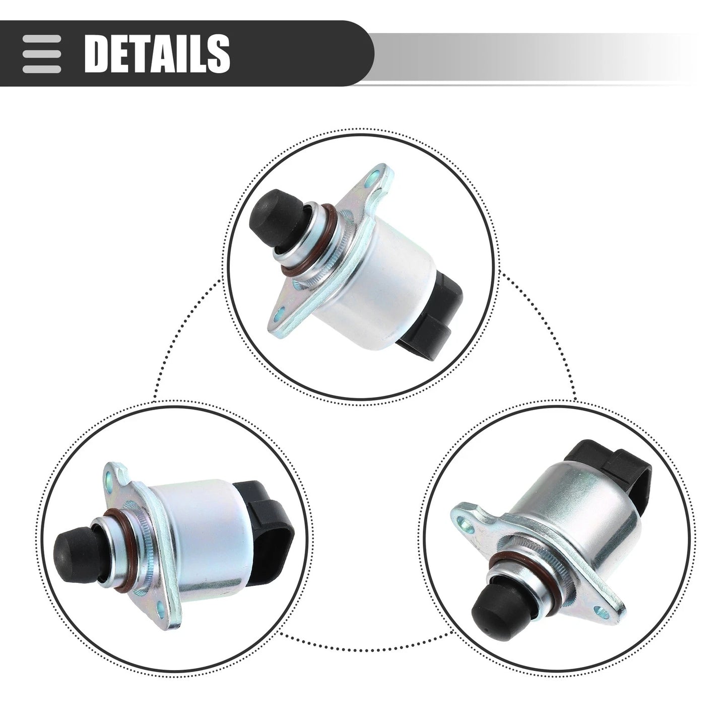 Throttle Position Sensor Kit for Chevy Plastic Metal Black