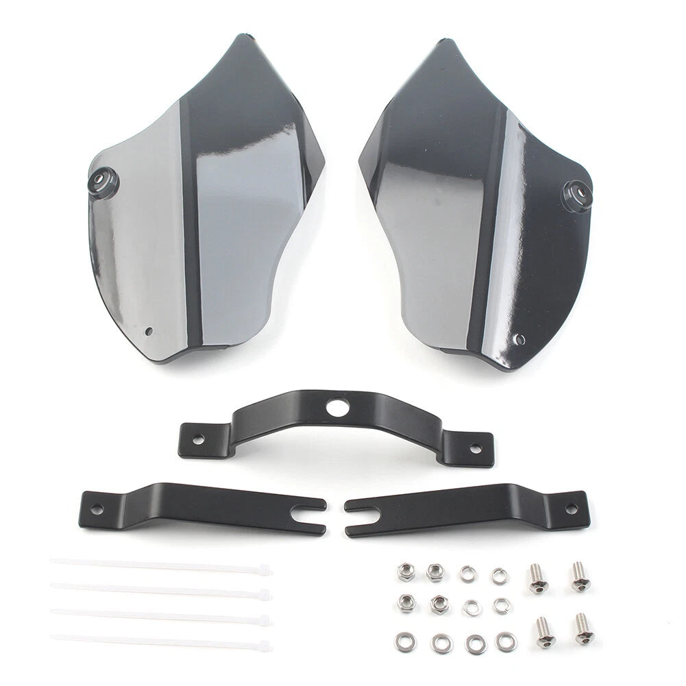 Tan ABS Plastic Saddle Shields for Harley Softail Fatboy (2000-2017)