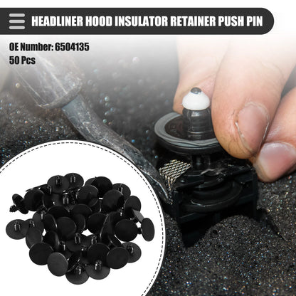 50 Pcs Headliner Hood Insulator Retainer Push Pin Clip for Dodge