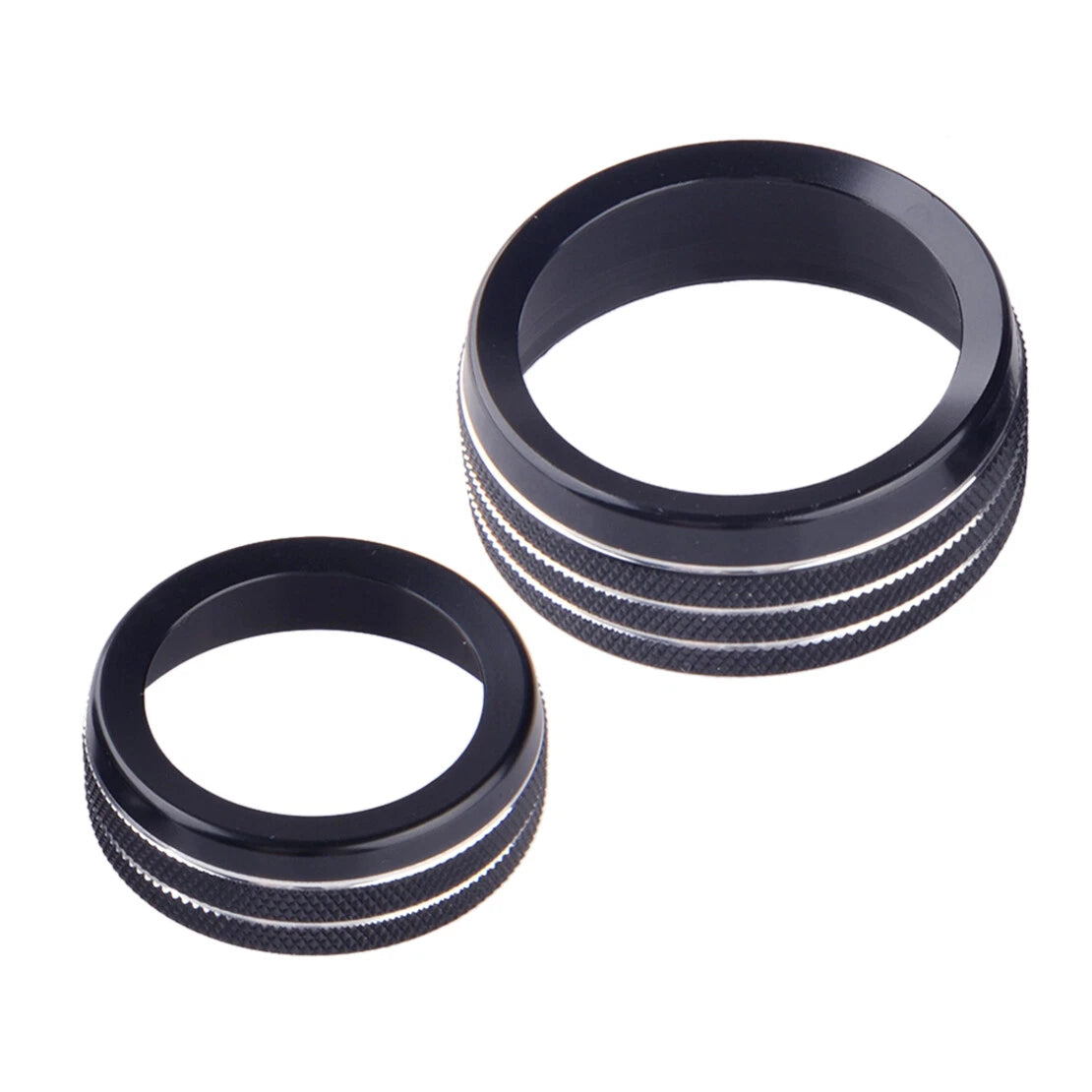 Aluminum AC Radio Switch Knob Trim Cover Ring for Dodge Durango (2014-2020)