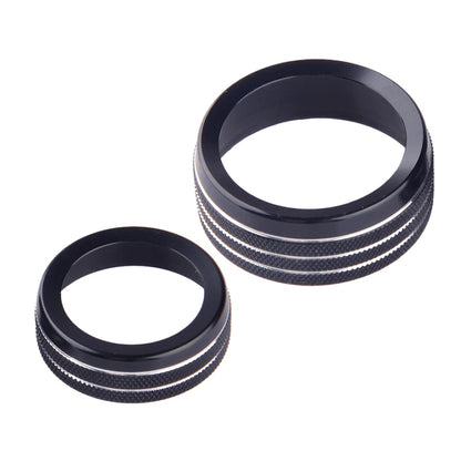 Aluminum AC Radio Switch Knob Trim Cover Ring for Dodge Durango (2014-2020)