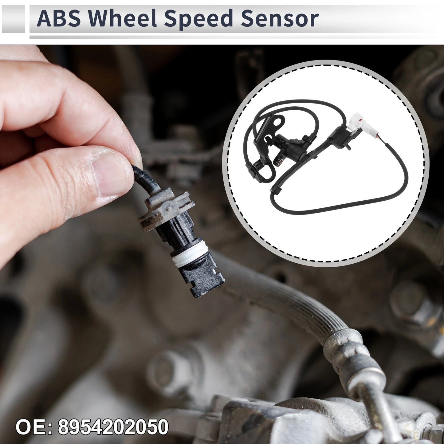 ABS Wheel Speed Sensor / 1x / Front Right for Toyota Corolla (2003–2008)