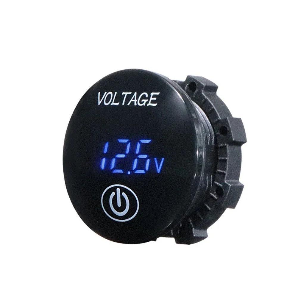 Digital Voltmeter 12/24V DC with LED Display for RV/Boat