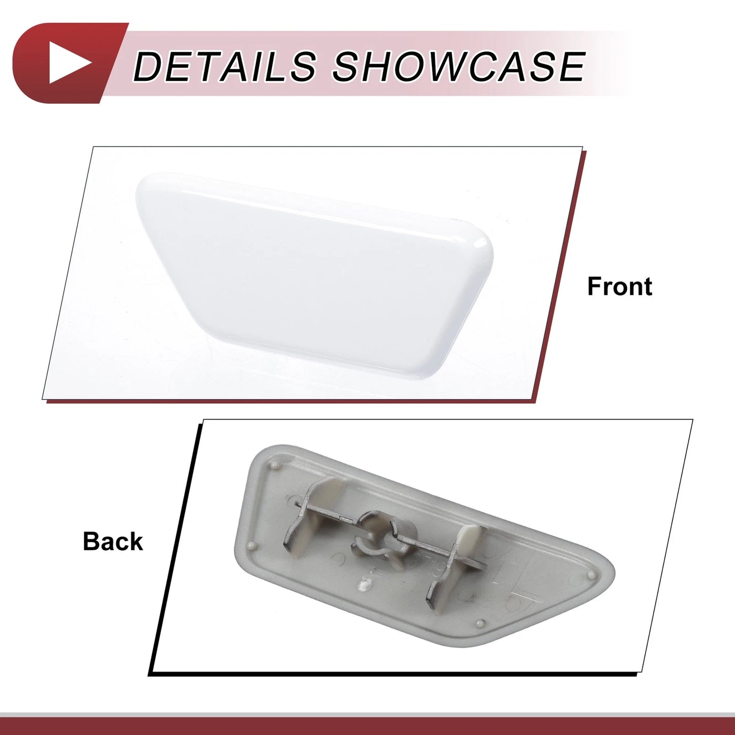 Washer Nozzle Cover Cap for Mitsubishi Outlander XL (2013-2015) White