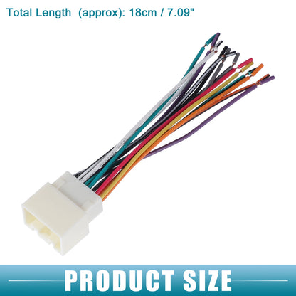 Stereo CD Player Radio Wiring Harness 24 Pin for Ford (1998 - Present)