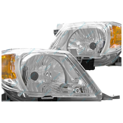 HeadLights PAIR LH+RH For Toyota Hilux 05-08 Amber SR SR5 Workmate GGN KUN TGN