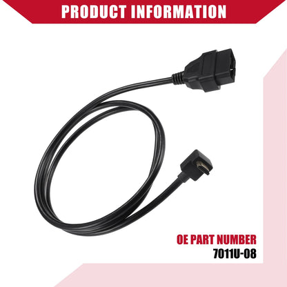 OBD2 Cable for Ford Xcalible X4 - Durable Plastic Rubber Alloy, 150cm