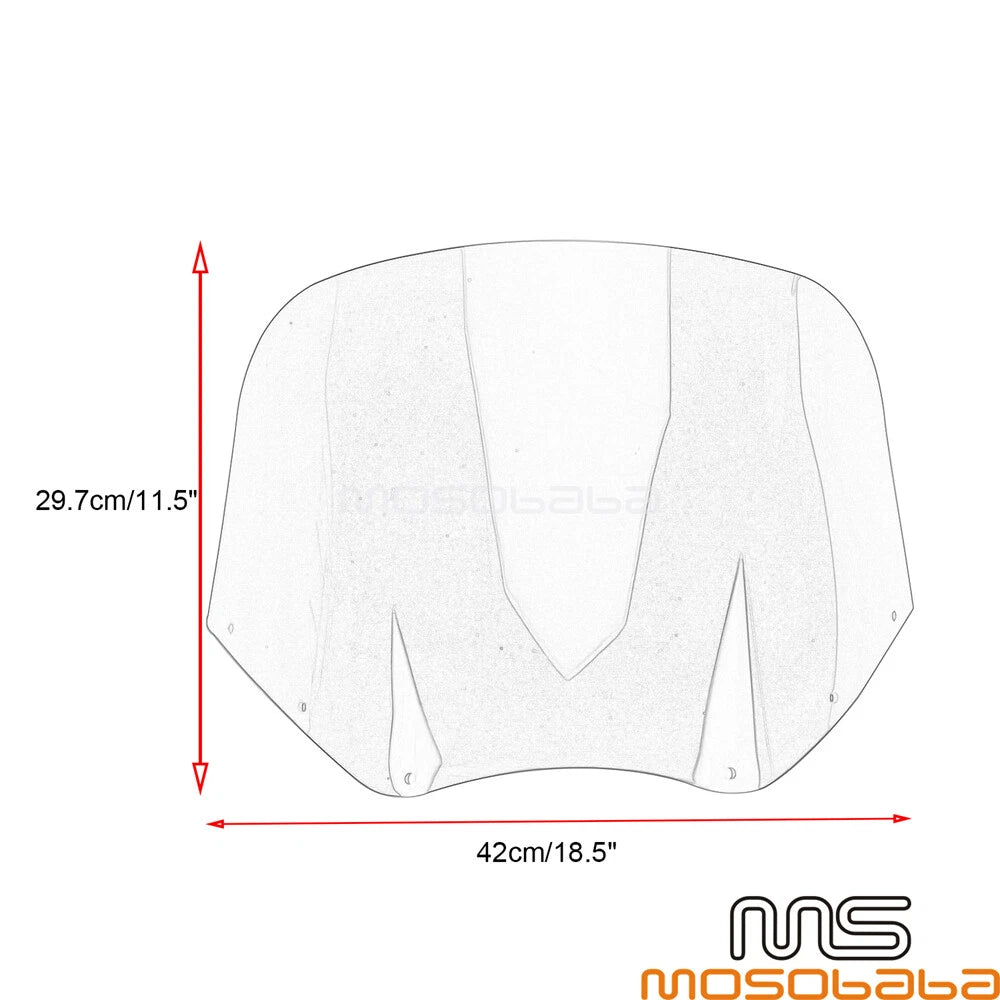 Front Headlight Fairing & Windshield Kit for Harley FXST (2018-2023)