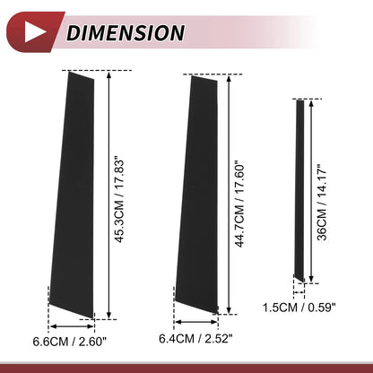 6 Pcs Black Door Pillar Window Trim for Nissan Maxima (2000-2003)