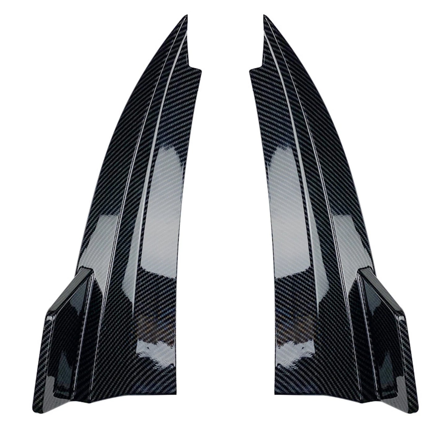 2 x Rear Bumper Side Spoiler Corner Covers for Benz C205 C63 AMG (2015-2021)