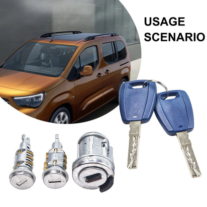 Ignition Lock Set for Fiat and Vauxhall