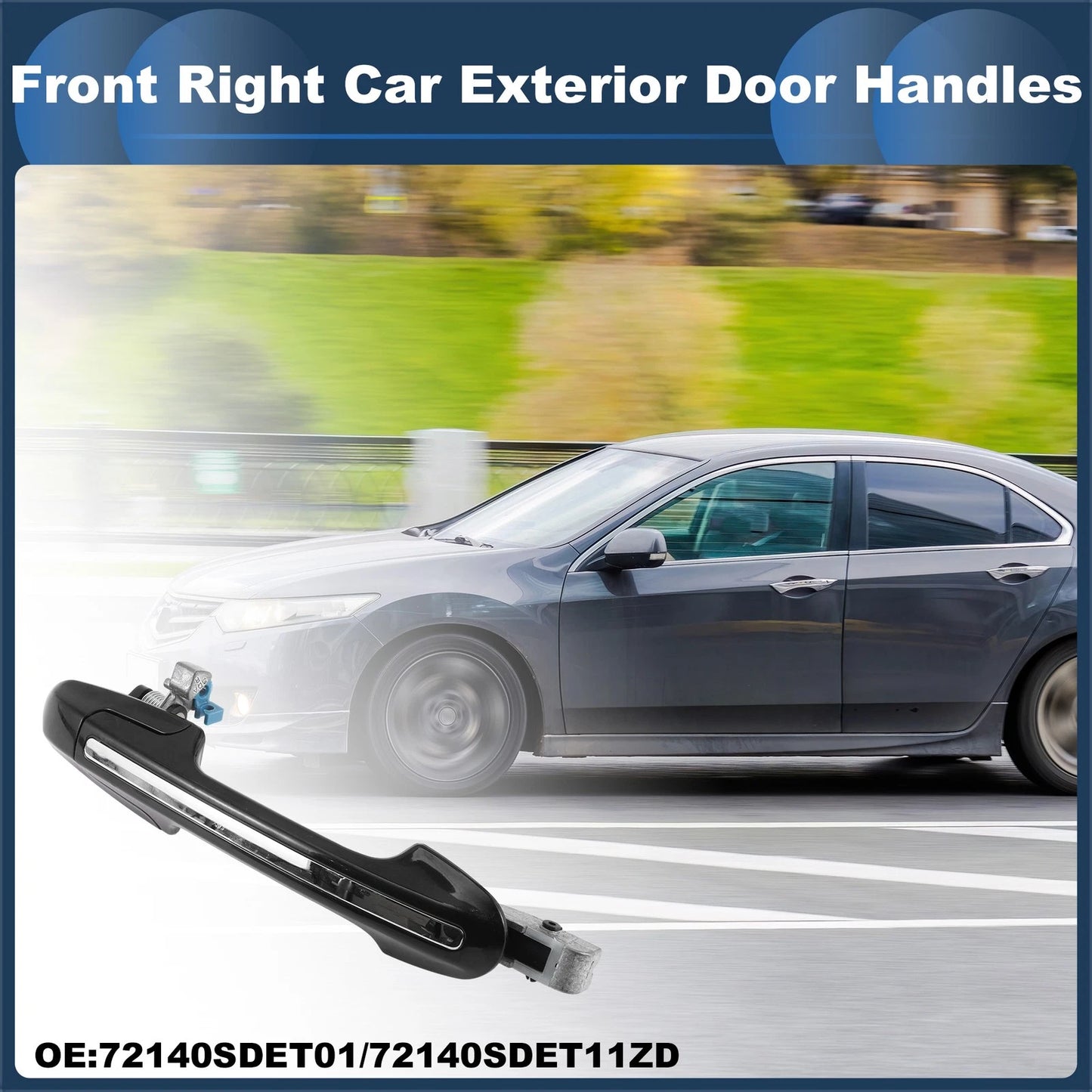 Front Right Exterior Door Handle for Honda Accord (2003-2007)