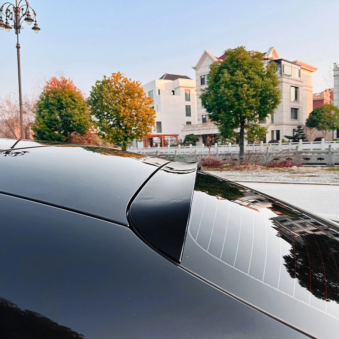 Rear Boot Spoiler Lip for Benz W214 E Class E260 E300 (2024-2026) Black