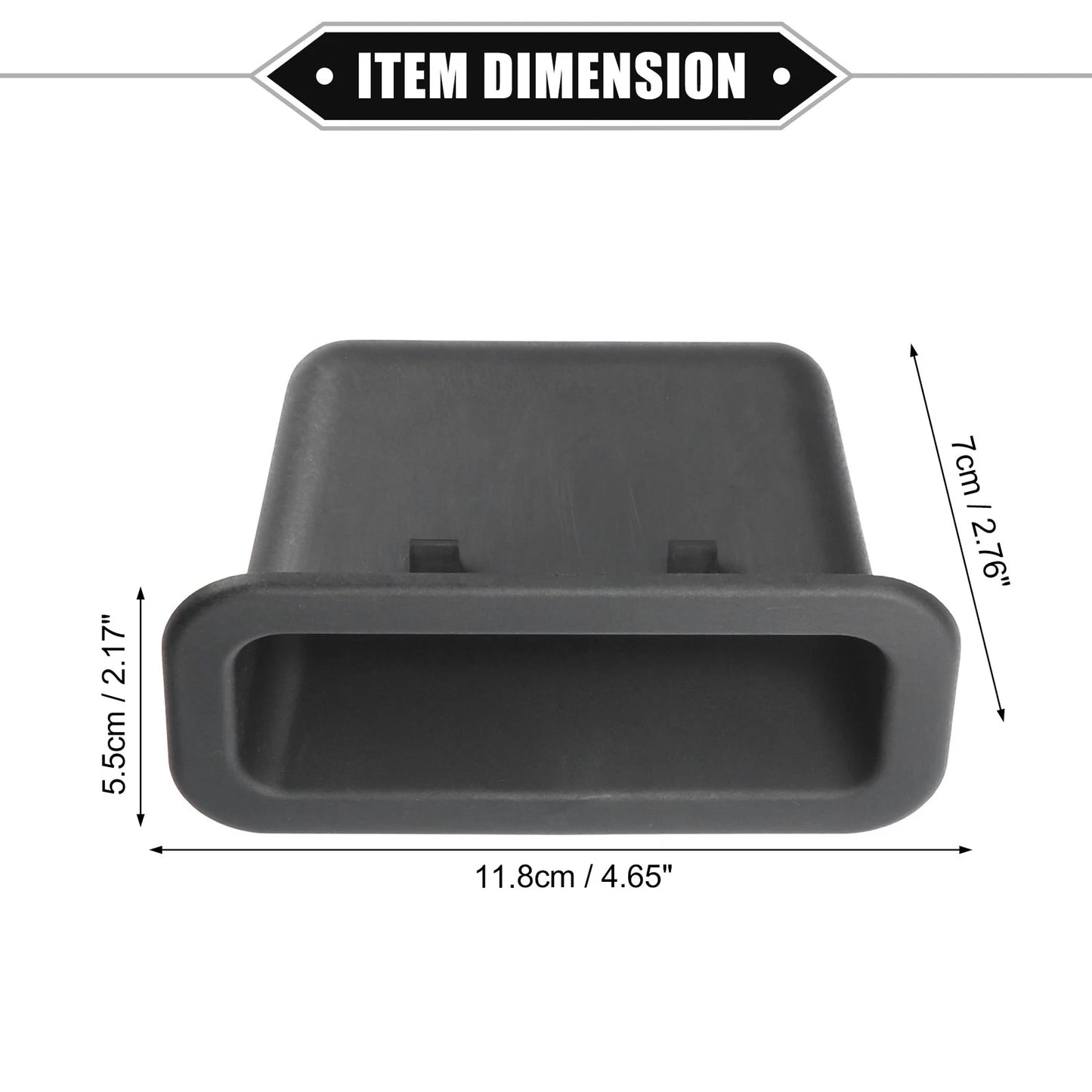 Rear Trunk Lid Handle Cover for Mazda 3 (2004-2018) Black Trim