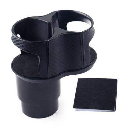 Carbon Fiber Water Cup Holder Cover for Car Center Console