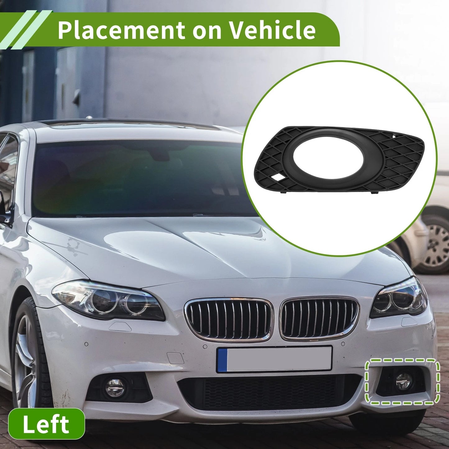 Front Left Fog Light Grill for Mercedes Benz W164 (2006-2008)