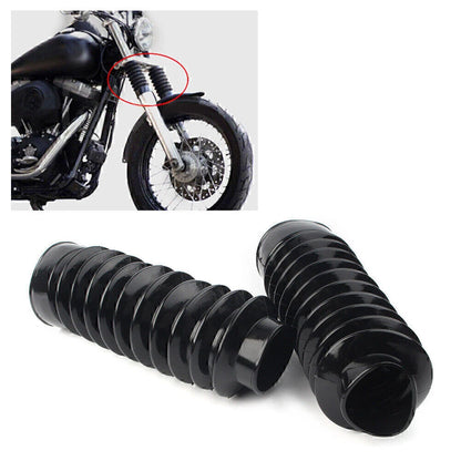 49mm Front Fork Gaiters Boots for Harley Dyna