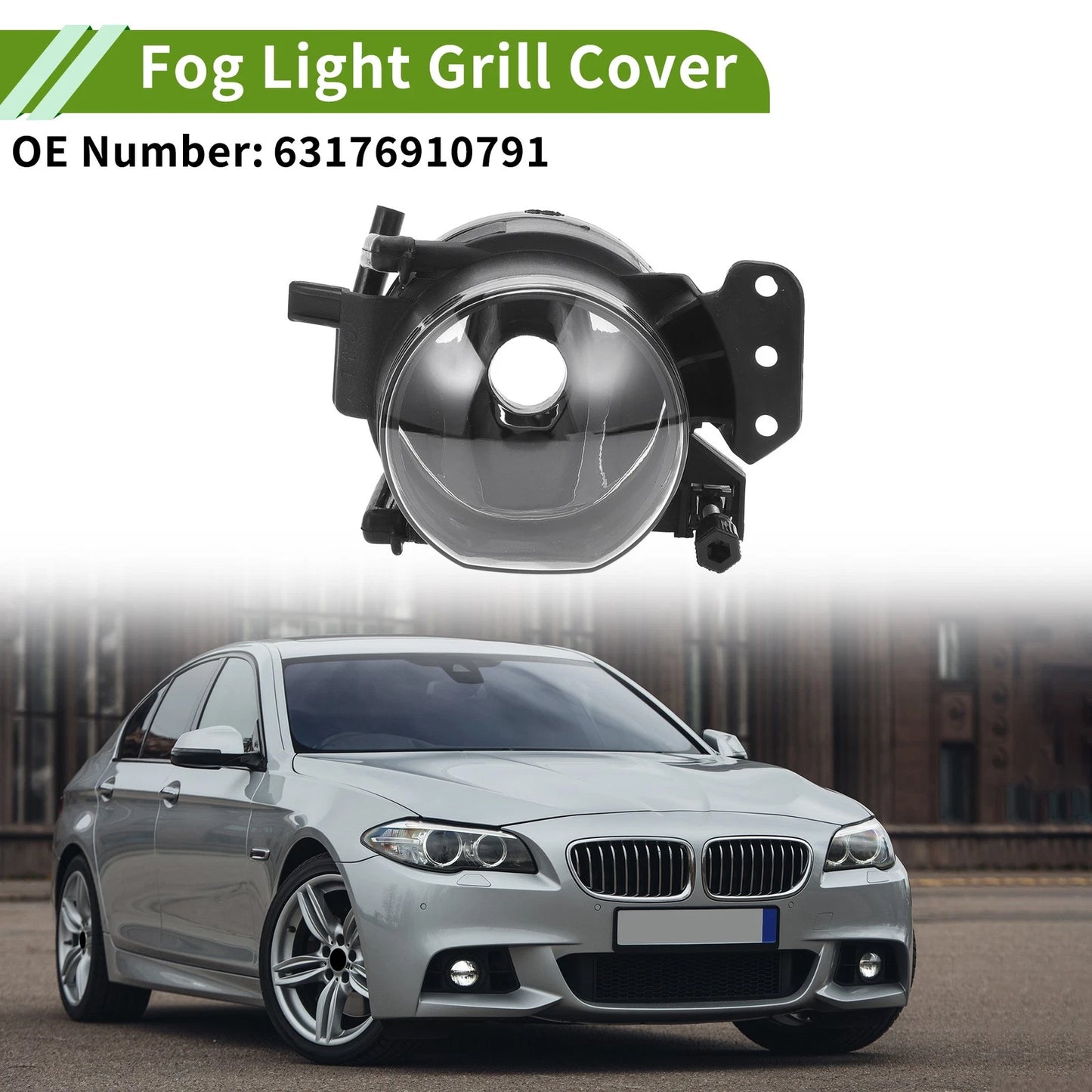1 Pc Left Fog Light Grill for BMW 5 Series (2004-2008)