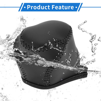 Car Gear Shift Knob Cover for Toyota CH-R (2017-2021) Black Faux Leather
