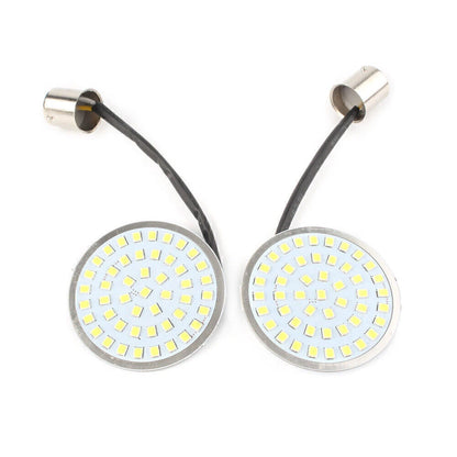 2 x 156 White LED Turn Signal Lights for Harley Sportster Touring