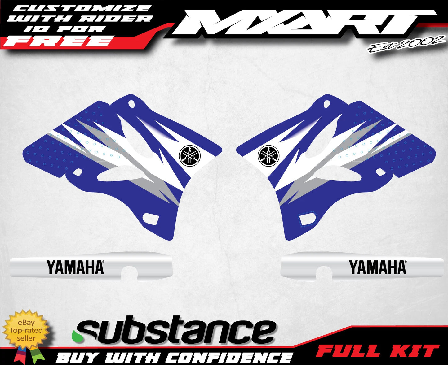 YZ 125 250 Stock Style Graphics for YZ 125 250 (2006-2014)