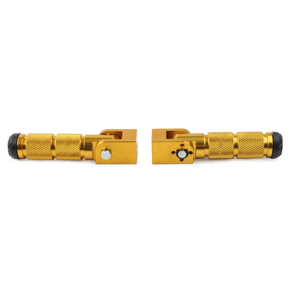 8mm Gold Universal Folding Footpegs for Motorcycle Bicycle