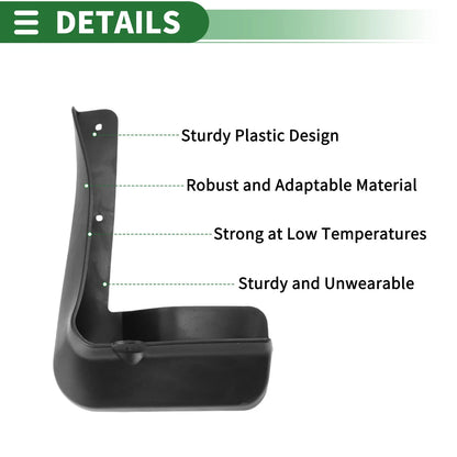Mud Flaps Splash Guards Front & Rear for Honda Jade (2013-2016)