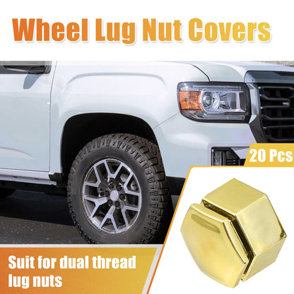 20 Pcs 22mm Wheel Lug Nut Covers Gold Tone for Land Rover Range Rover Sport