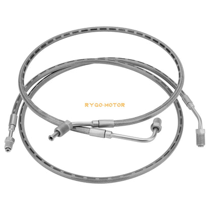 2 x Rear Left/Right Brake Hose Line for Polaris Ranger 650 500 425