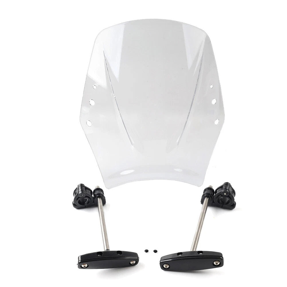 Clear Motorcycle Windshield Deflector for Universal Fit
