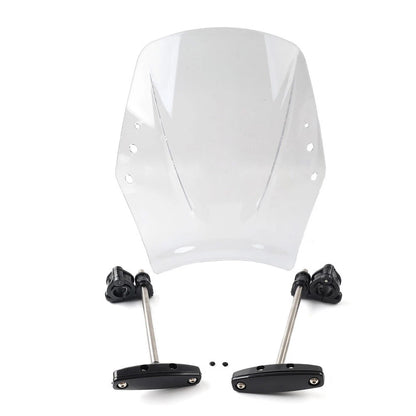 Clear Motorcycle Windshield Deflector for Universal Fit