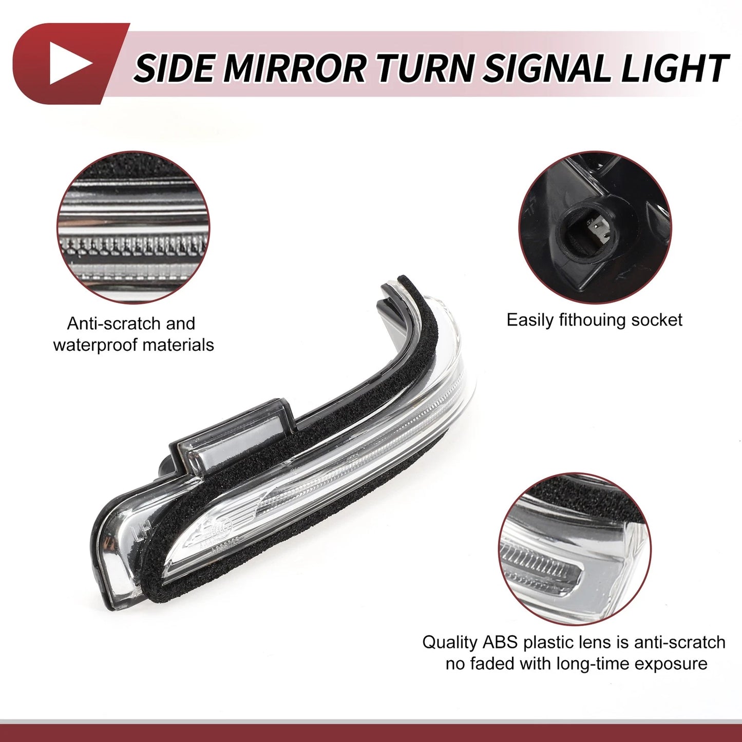 Car Mirror Turn Signal Light for Hyundai Creta IX25 2015-2019 Left LED