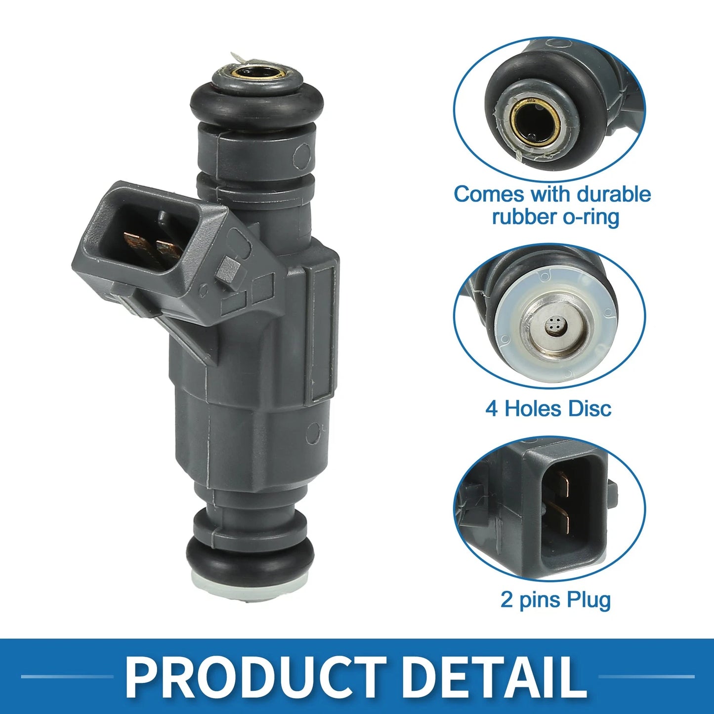 Fuel Injector for Ford Explorer 1997-2000 4.0L Black 1 x Piece