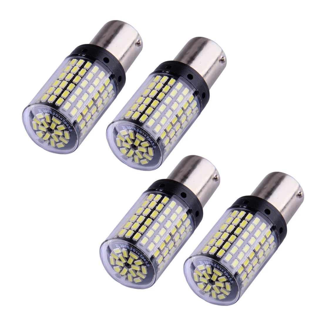 4 x White 1156 1141 BA15S 144-SMD LED Interior Light Bulbs for Car