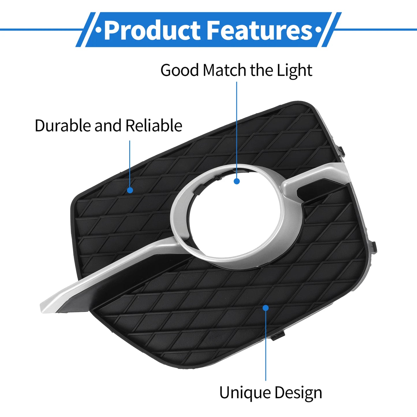 Fog Light Grills for BMW X6 (2008-2014) - 2 x Front Left & Right Set