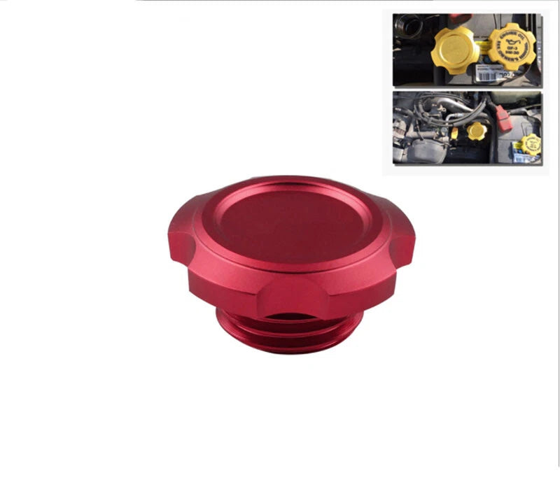 Red Billet Engine Oil Filler Tank Cap Cover fit For Subaru WRX Impreza Forester