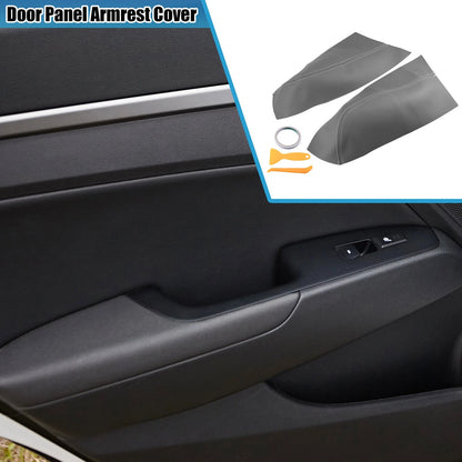 Rear Door Panel Armrest Cover for Honda Pilot (2009-2015) - Gray 1 Pair
