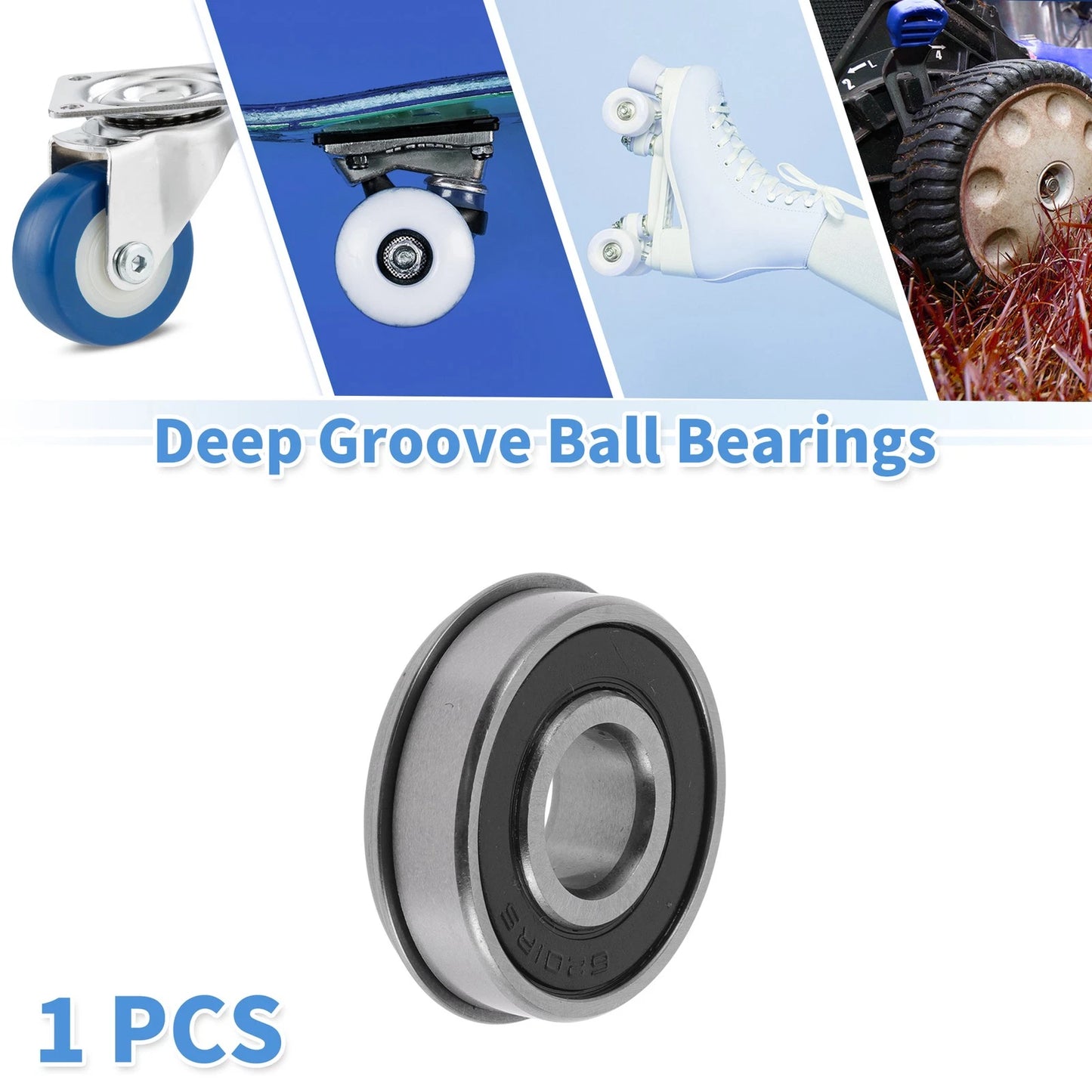 Deep Groove Ball Bearings 12x32x10mm 1Pc for Scooter Skateboard Wheel