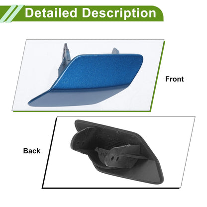 Front Left Washer Nozzle Cover Cap for BMW 320i (2013-2018) Blue