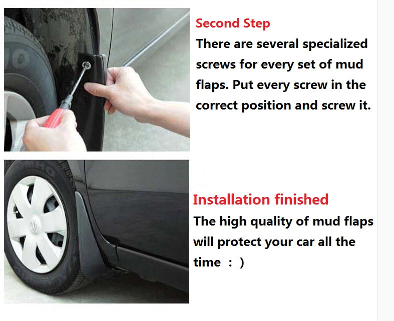 Mud Flaps Splash Guard Cover for Suzuki Grand Vitara (2005-2020)