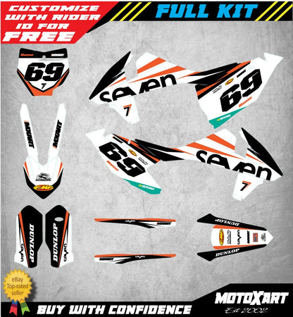 Custom Graphics Kit Stickers for KTM SX 125 150 250 (2016-2018)