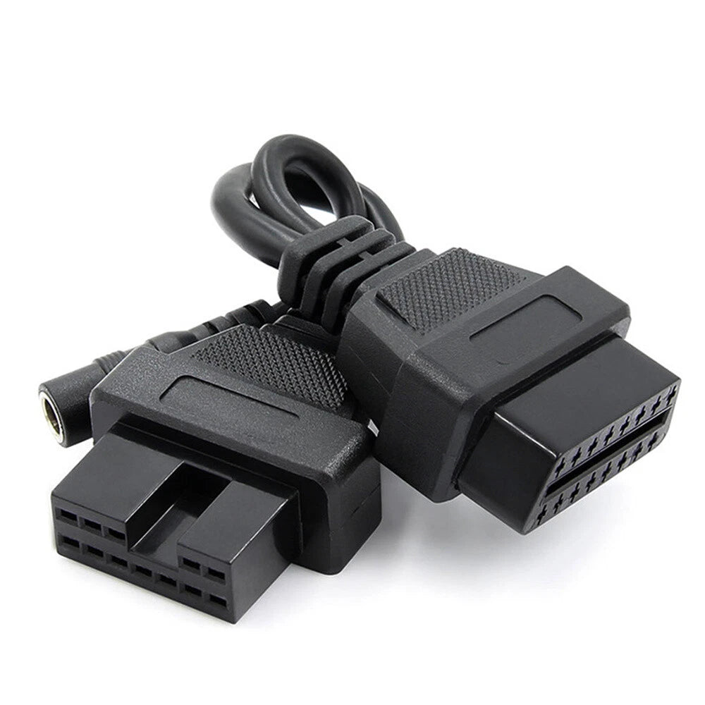 12 Pin OBD1 to 16 Pin OBD2 Diagnostic Adapter Cable for Mitsubishi Hyundai