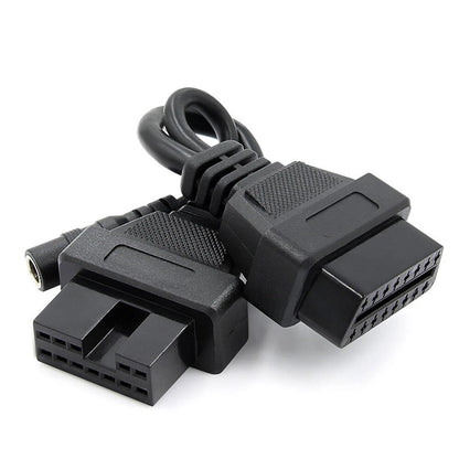 12 Pin OBD1 to 16 Pin OBD2 Diagnostic Adapter Cable for Mitsubishi Hyundai